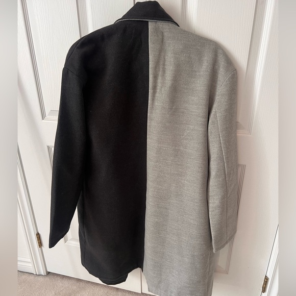 Black and grey peacoat - Picture 2 of 2